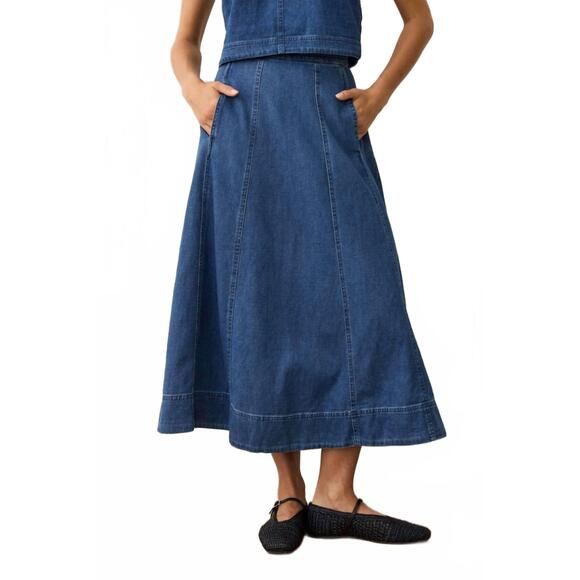 MARINE LAYER Dresses & Skirts - NEW MARINE LAYER lainey denim skirt in medium wash